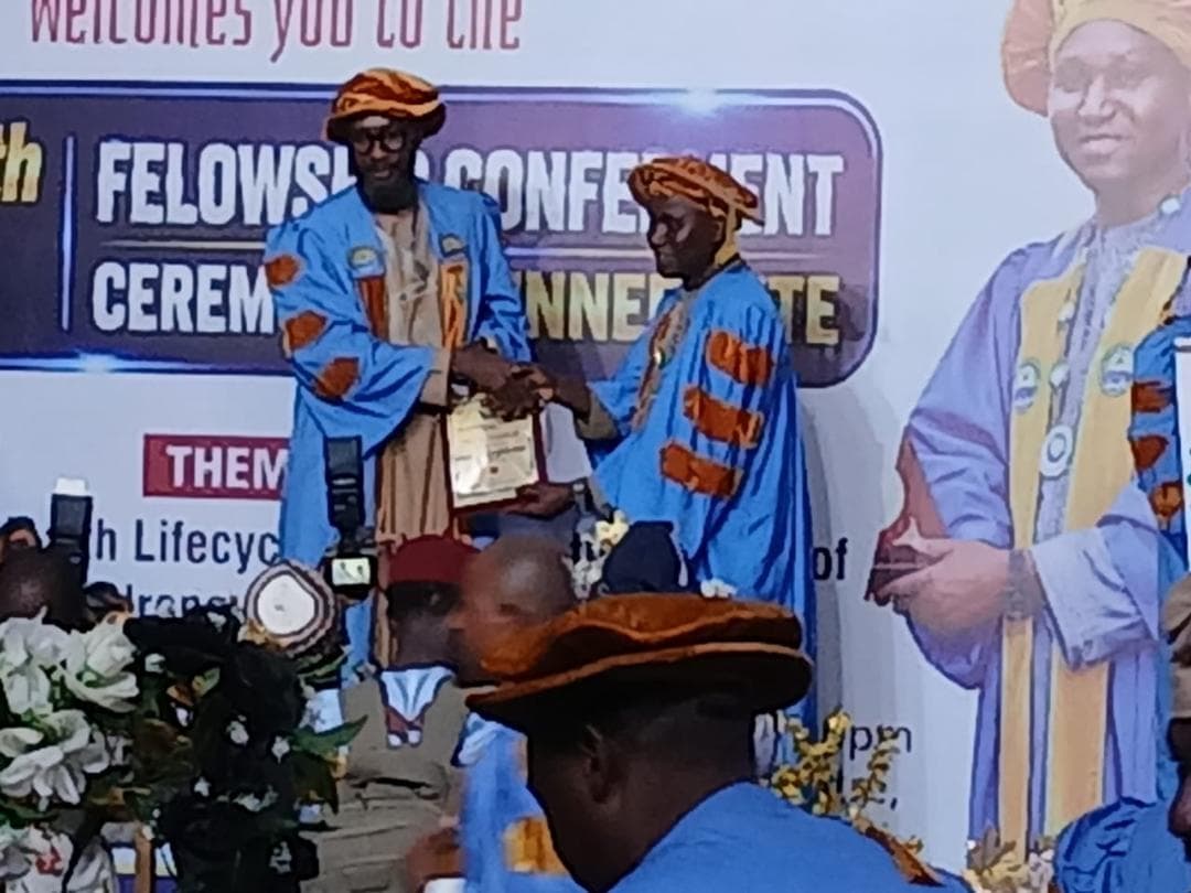 NIGER COMMISSIONER FOR WATER RESOURCES FAROUK AUDI INDUCTED AS NIWE FELLOW